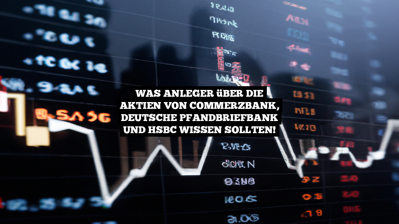 Was Anleger über die Aktien von Commerzbank, Deutsche Pfandbriefbank und HSBC wissen sollten!